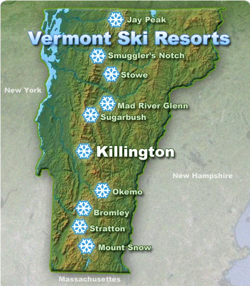 Killington Vermont and Area Ski Resorts